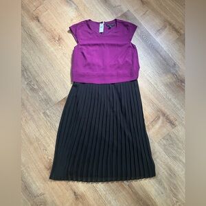 New With Tags - Banana Republic Purple and Black Dress